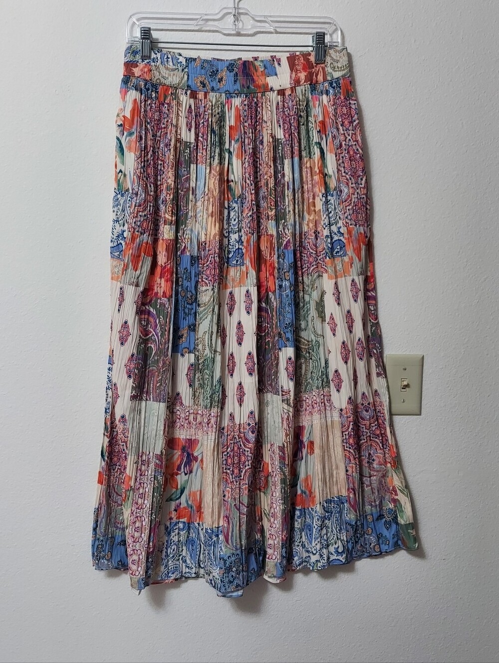 NWT Chico's Floral Paisley Maxi Skirt Size 1 - Picture 2 of 7
